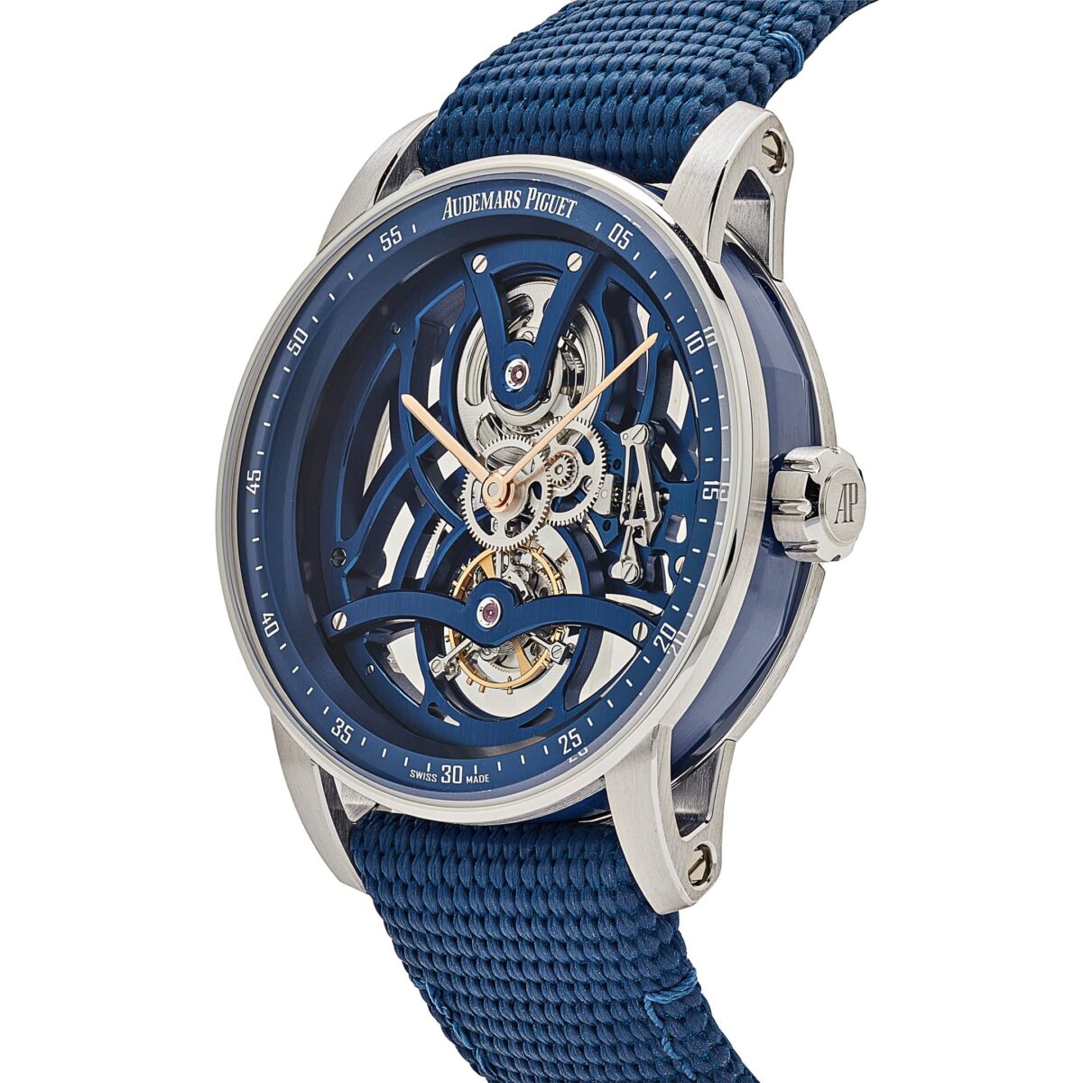 Audemars Piguet Code 11.59 Tourbillon Openworked 26600NB.OO.D346KB.01 White Gold Blue Ceramic Limited Edition - Image 3