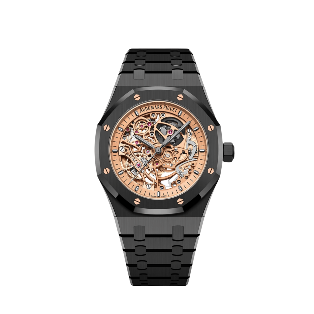 Audemars Piguet Royal Oak 15416CE.OO.1225CE.02  Double Balance Wheel Black Ceramic Openworked Dial Limited Edition