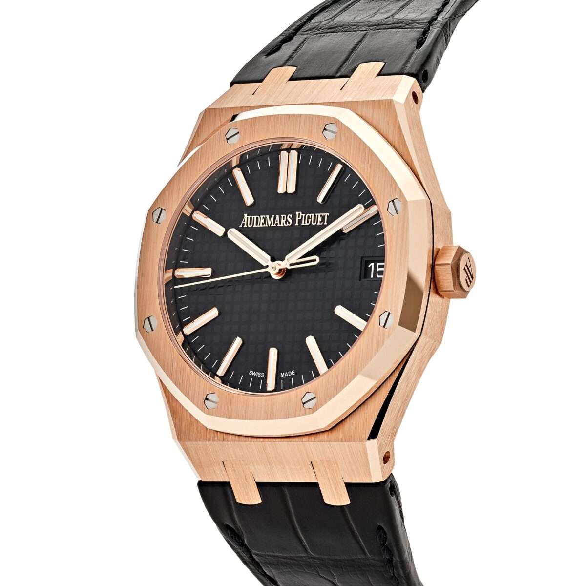 Audemars Piguet Royal Oak 15510OR.OO.D002CR.02 Rose Gold Black Dial (2023) - Image 3