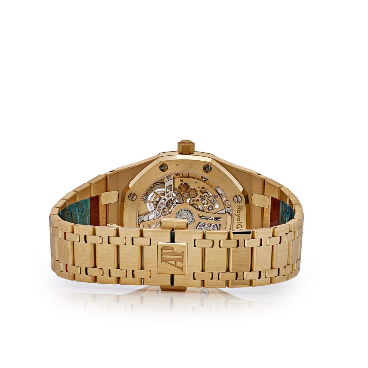 Audemars Piguet Royal Oak 16204BA.OO.1240BA.01 Jumbo Extra-Thin Yellow Gold Openworked - Image 6