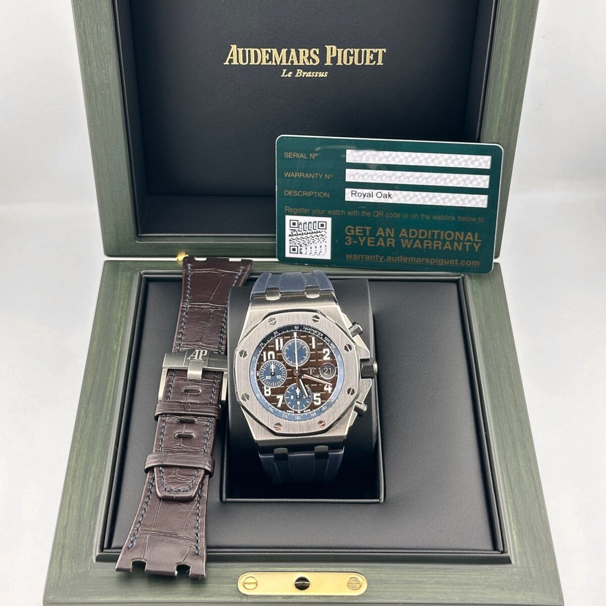 Audemars Piguet Royal Oak Offshore 26470ST.OO.A099CR.01.A  Selfwinding Chronograph Stainless Steel Brown Dial (2022) - Image 12