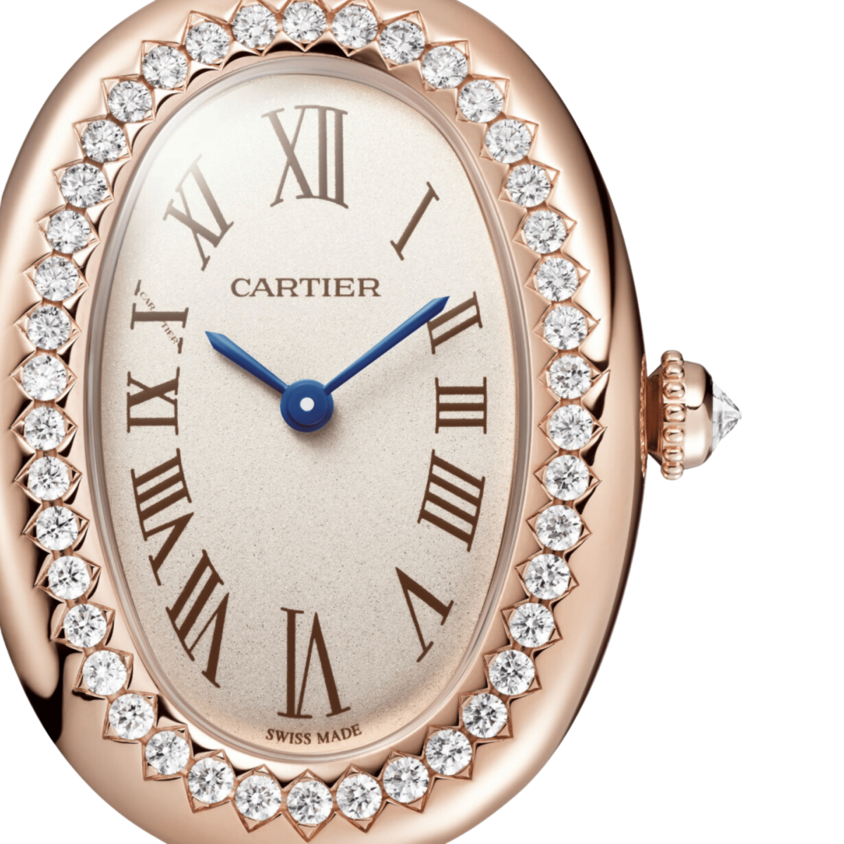 Cartier Baignoire Small WJBA0041  Rose Gold Silvered Dial Diamond Bezel Quartz (2024) - Image 2