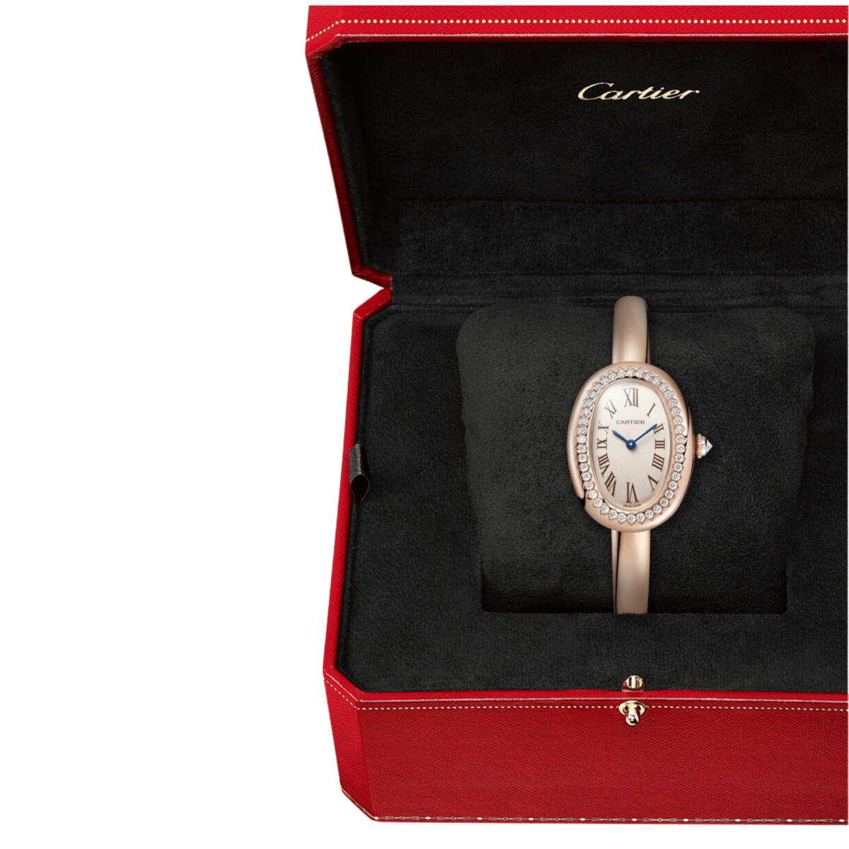 Cartier Baignoire Small WJBA0041  Rose Gold Silvered Dial Diamond Bezel Quartz (2024) - Image 3