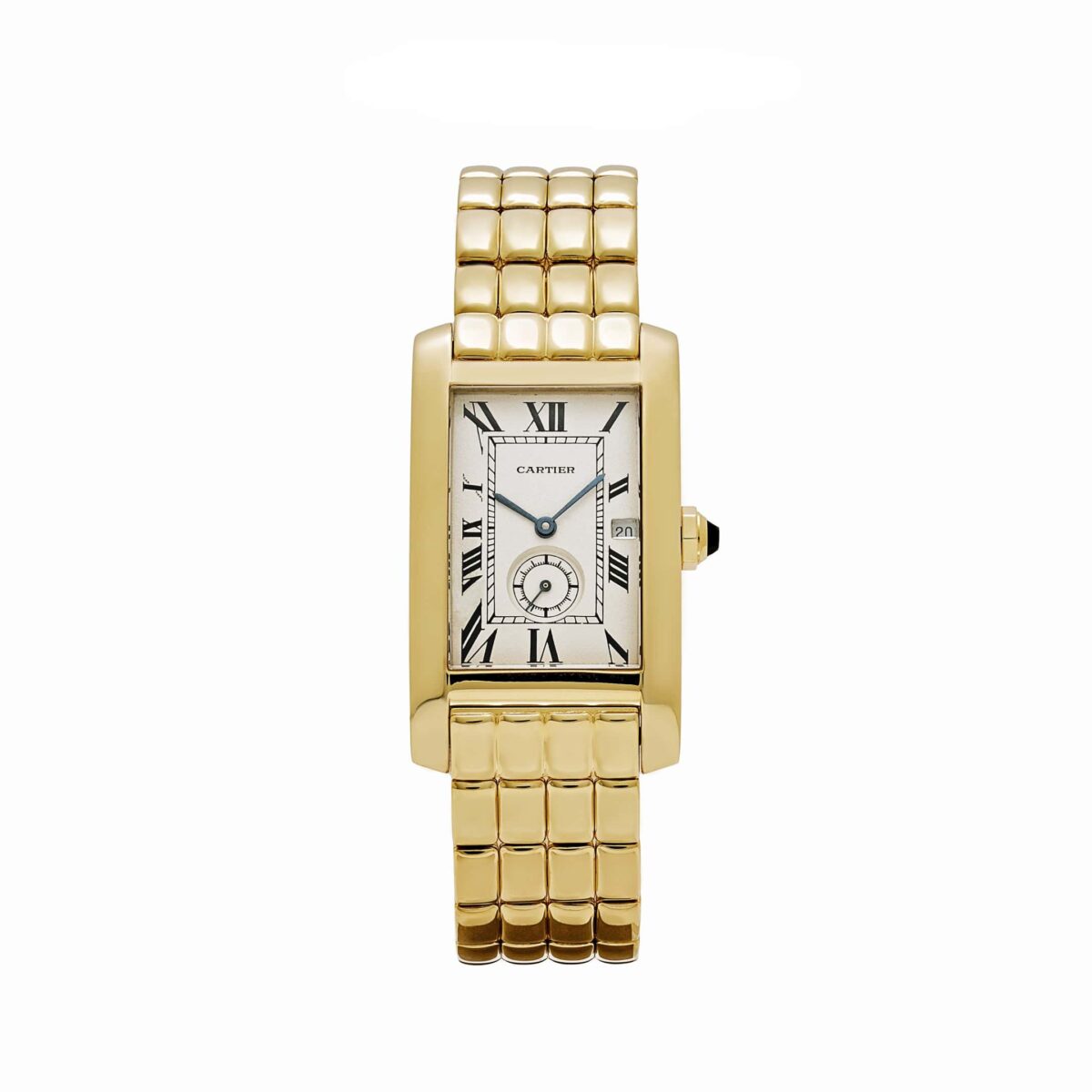 Cartier Tank Américaine W26001C9 Yellow Gold Ivory Dial Quartz (Vintage 1980s)