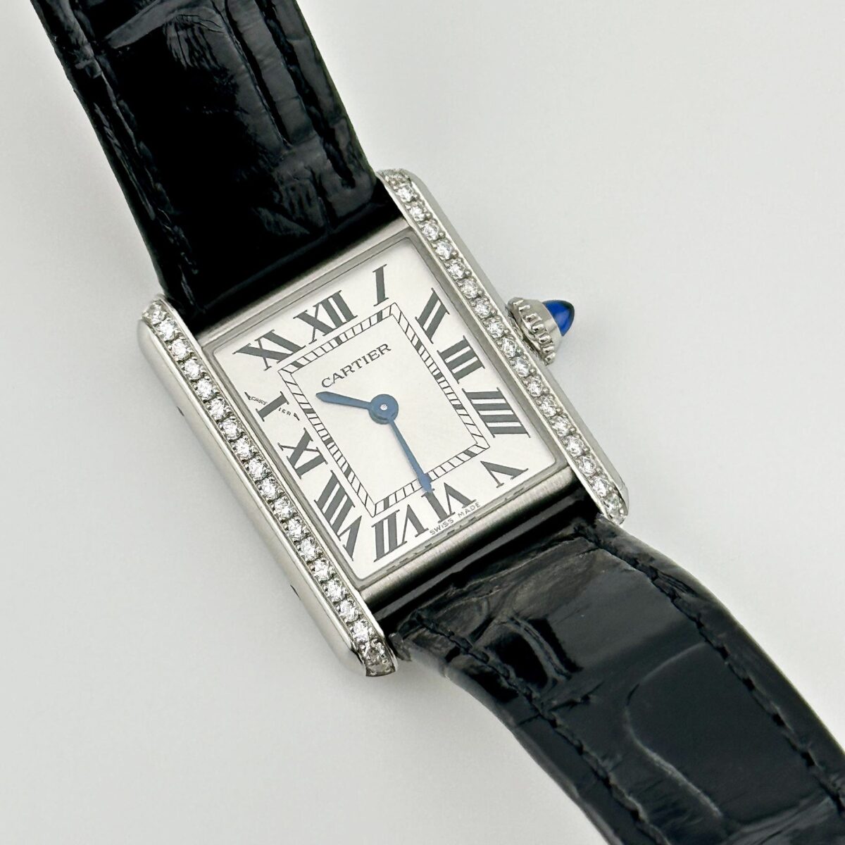 Cartier Tank Must W4TA0016  Stainless Steel Silvered Dial Diamond Bezel (2024) - Image 6