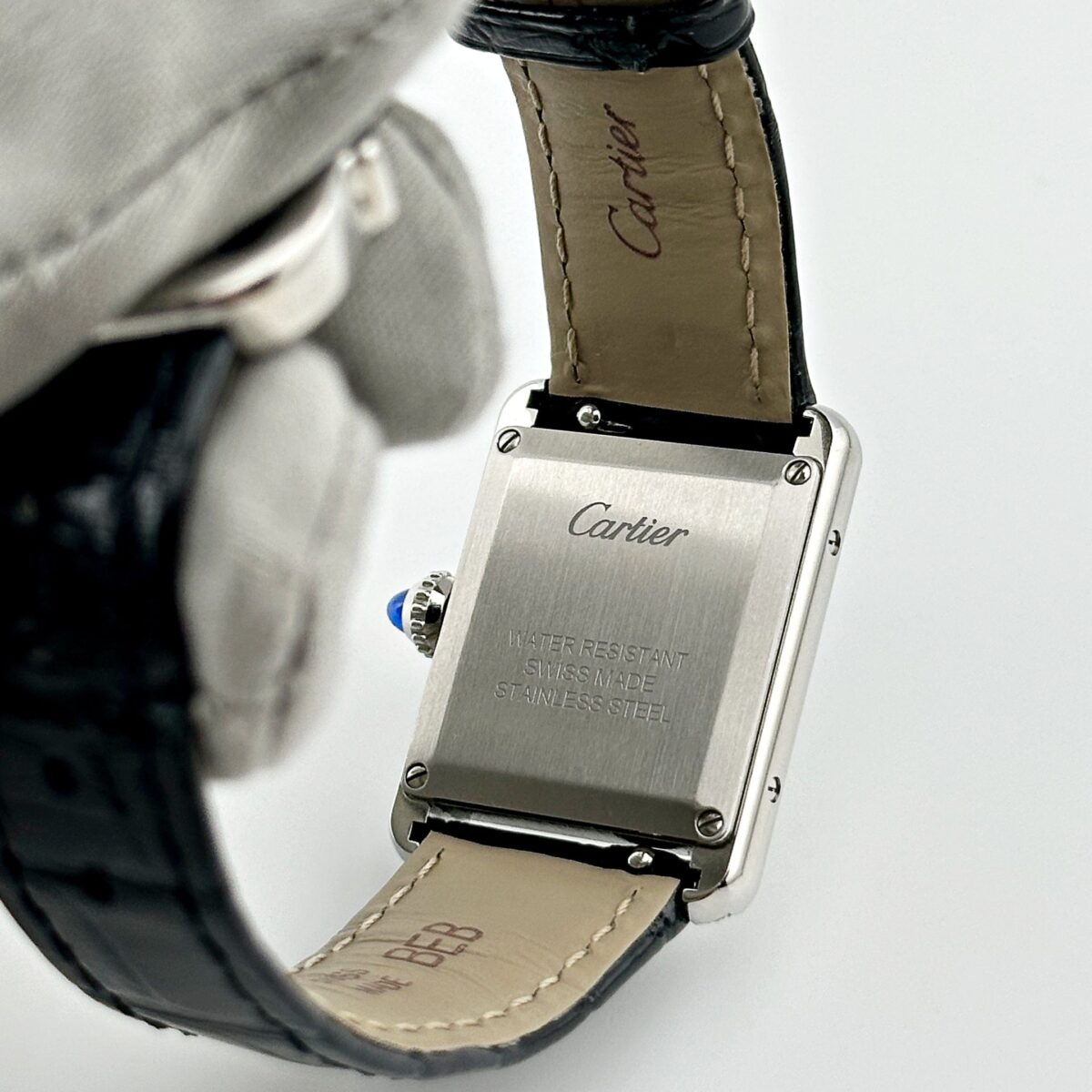 Cartier Tank Must W4TA0016  Stainless Steel Silvered Dial Diamond Bezel (2024) - Image 7