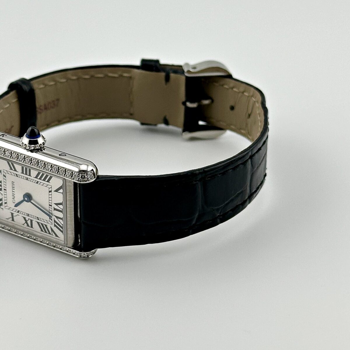 Cartier Tank Must W4TA0016  Stainless Steel Silvered Dial Diamond Bezel (2024) - Image 4