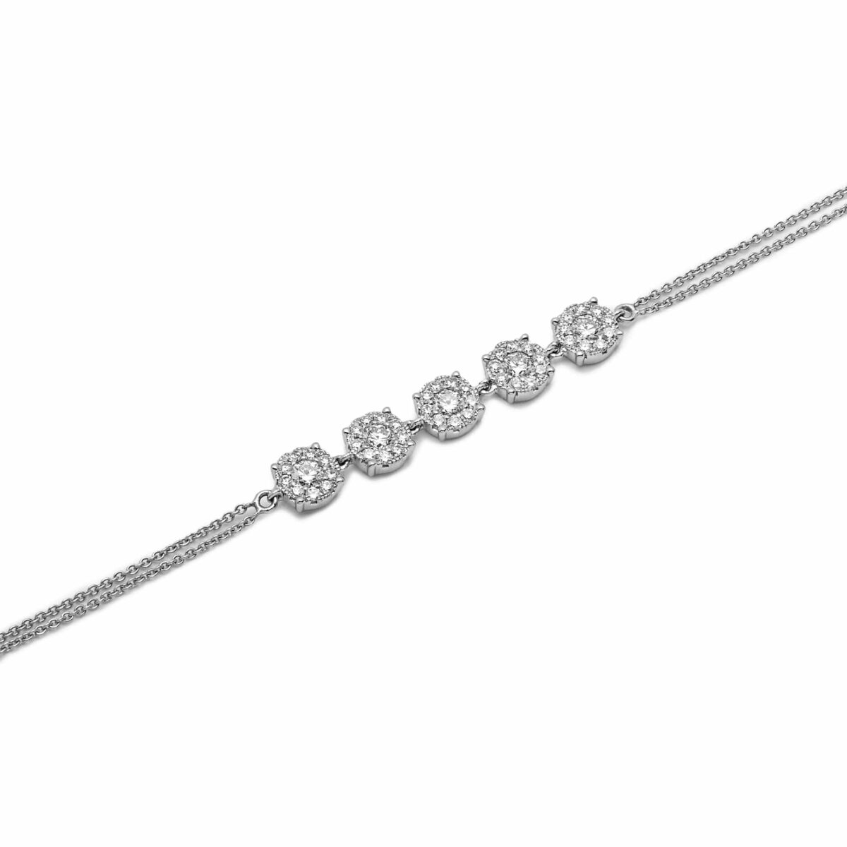 Diamond Cluster Bracelet - Image 3