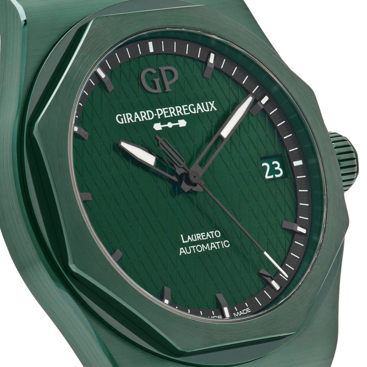 Girard Perregaux Laureato 81010-32-3081-1CX Ceramic Green Dial Aston Martin Limited Edition (2023) - Image 5