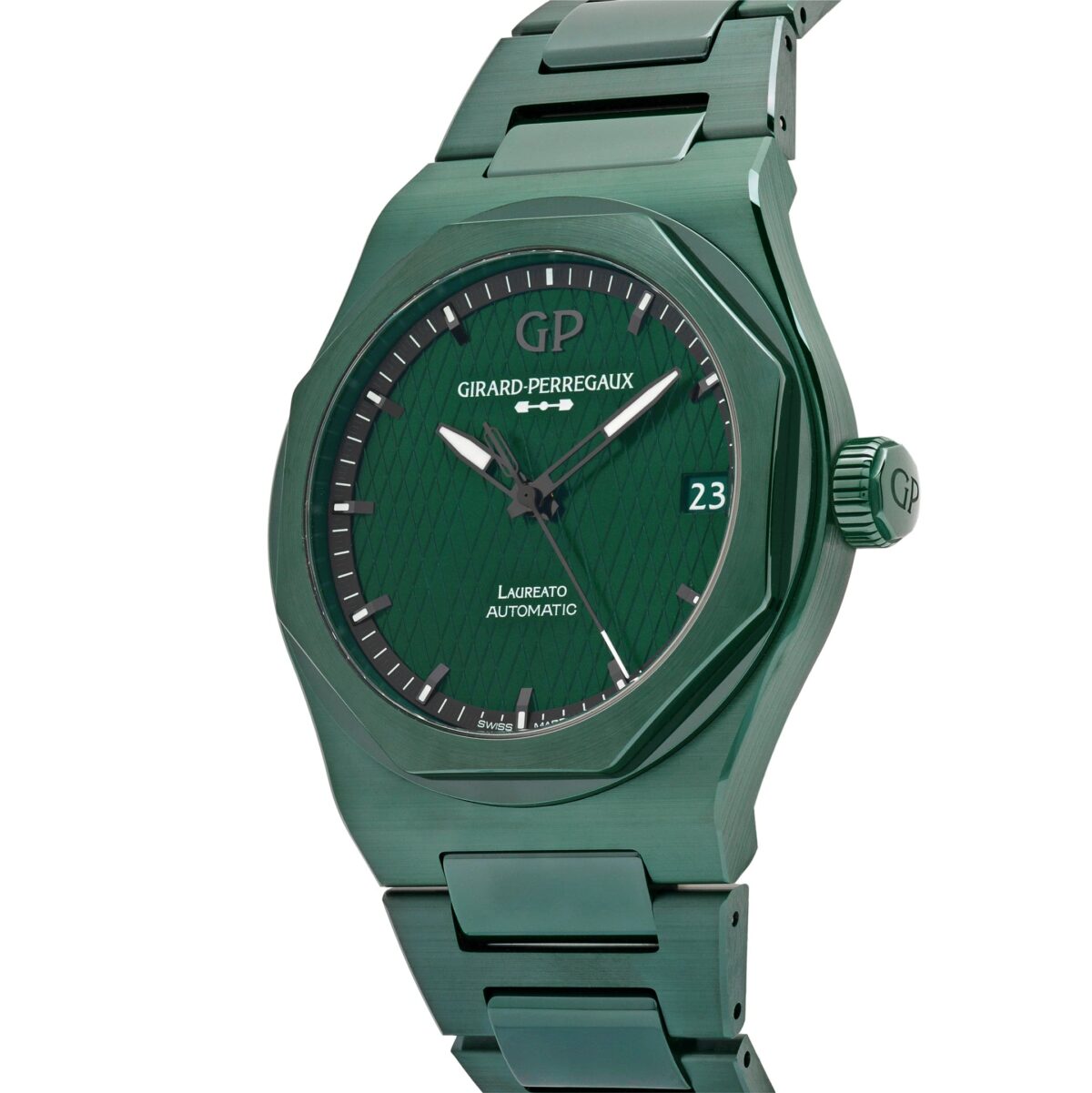 Girard Perregaux Laureato 81010-32-3081-1CX Ceramic Green Dial Aston Martin Limited Edition (2023) - Image 3