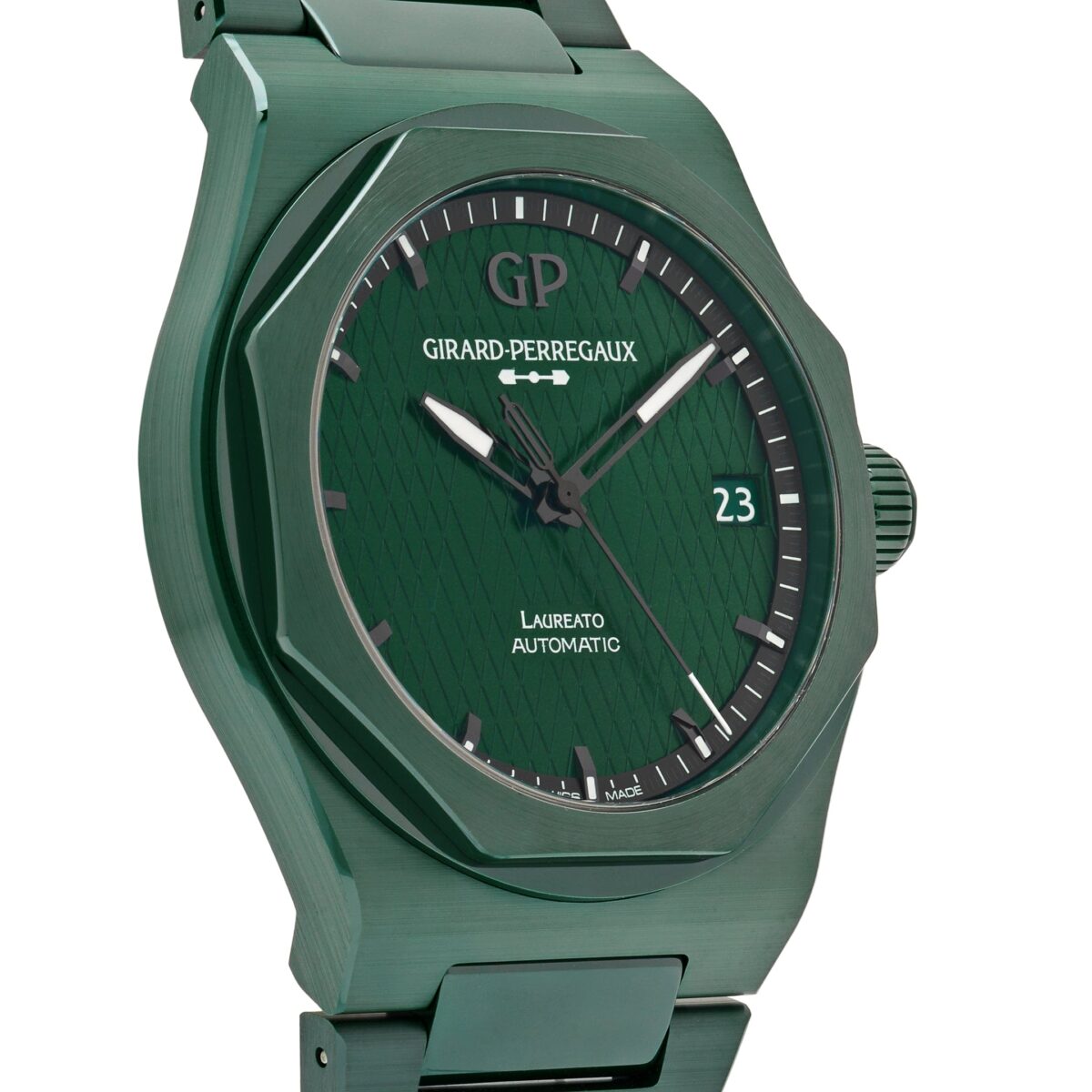 Girard Perregaux Laureato 81010-32-3081-1CX Ceramic Green Dial Aston Martin Limited Edition (2023) - Image 4