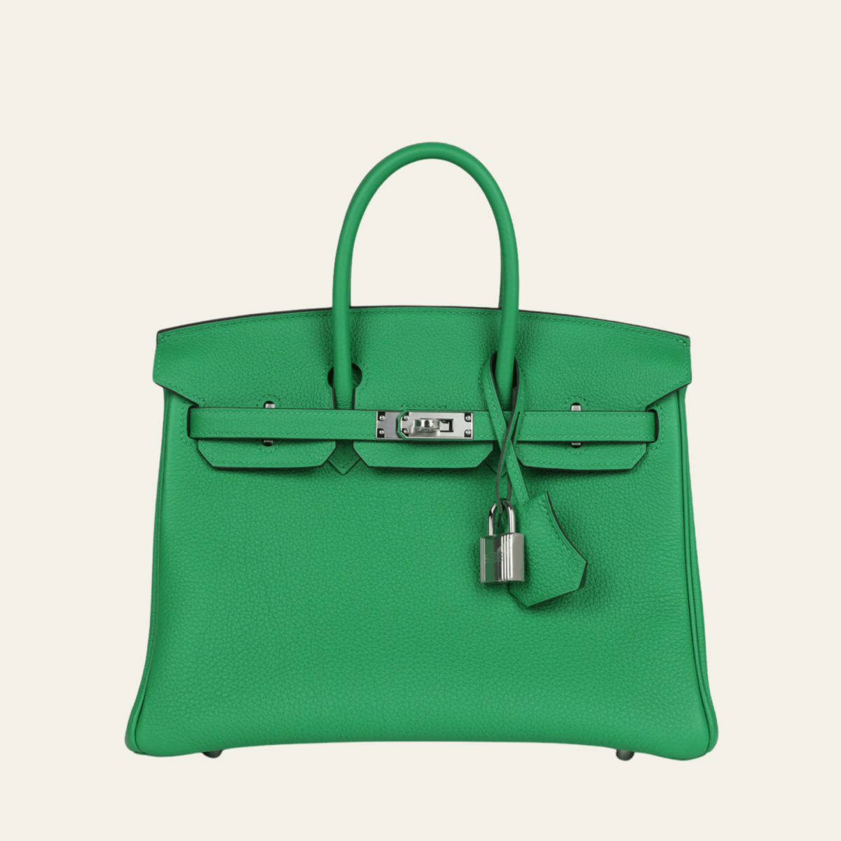 Hermès Birkin 25 Togo Calfskin Bambou Palladium Hardware