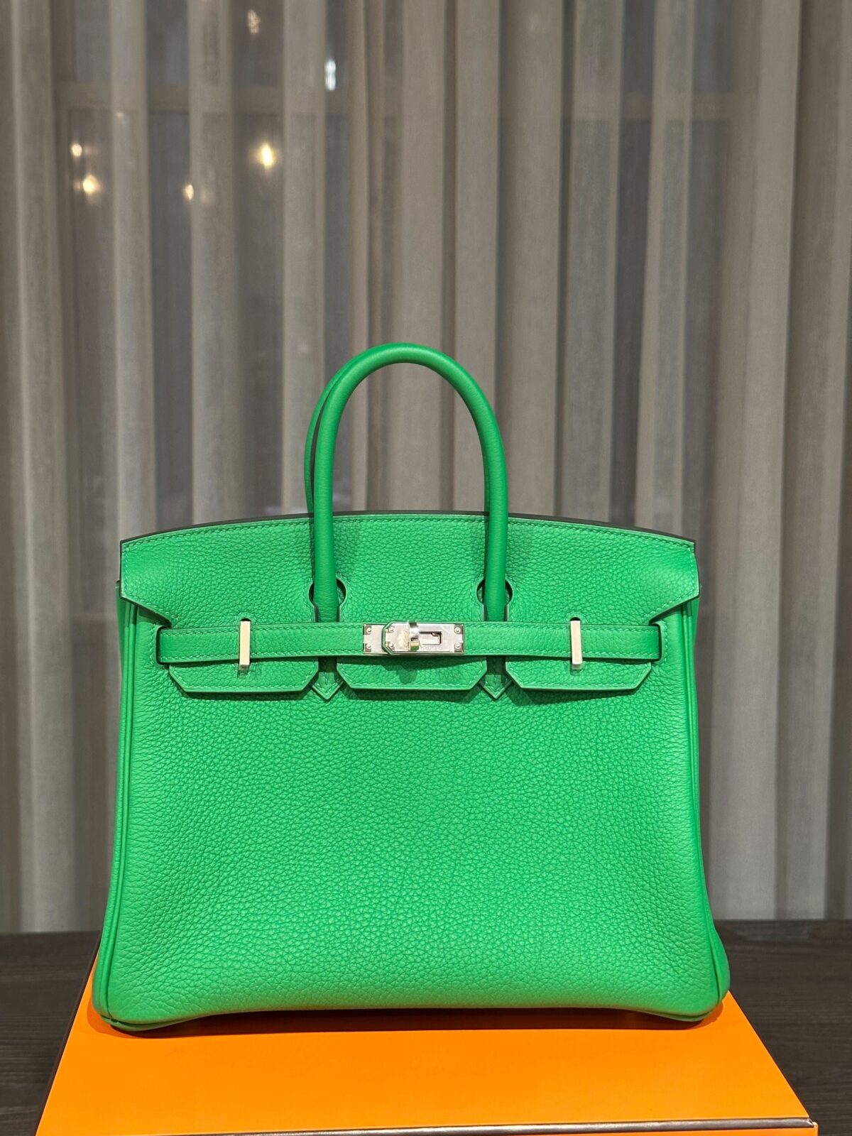 Hermès Birkin 25 Togo Calfskin Bambou Palladium Hardware - Image 2