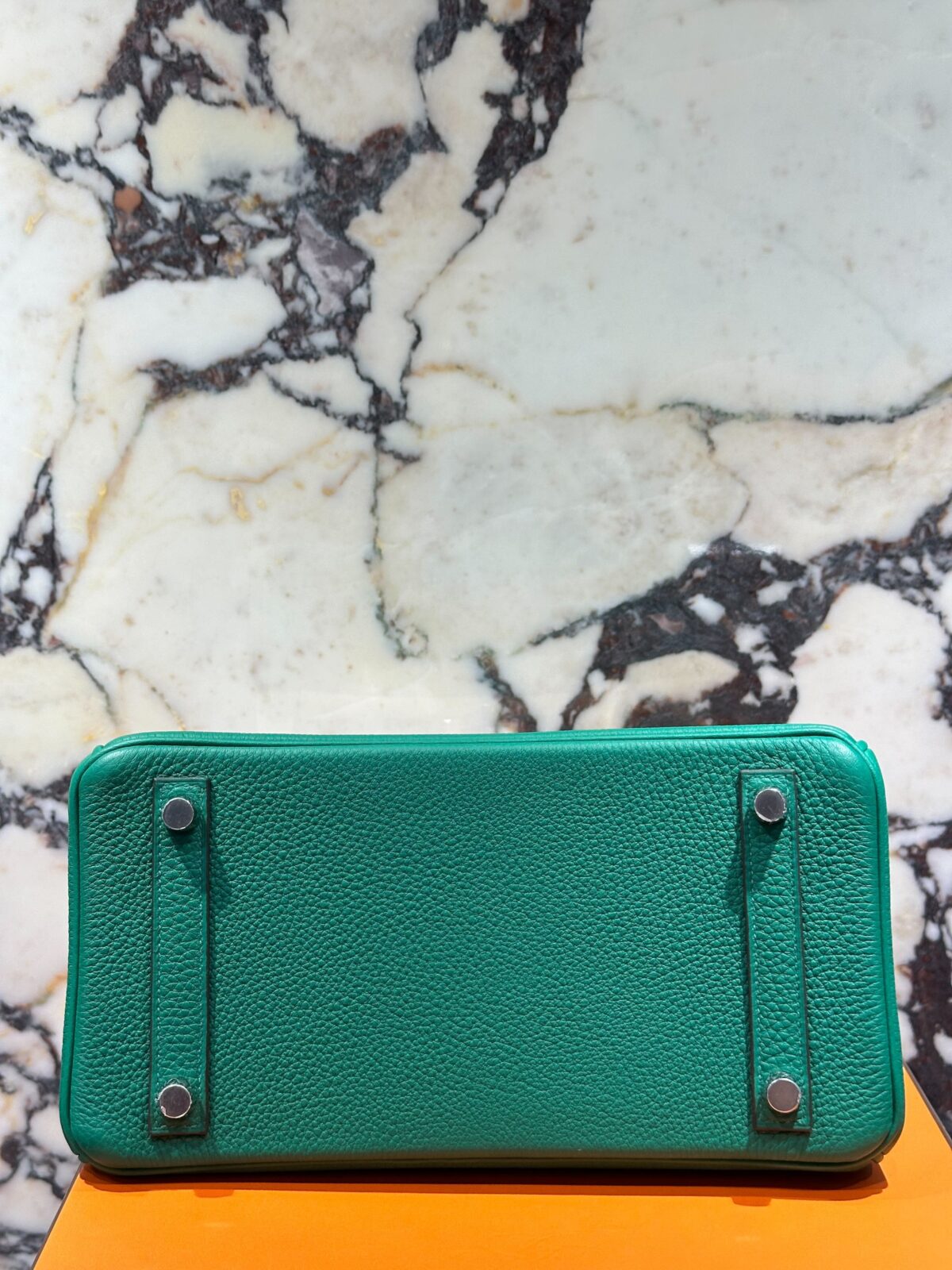 Hermès Birkin 25 Togo Vert Vertigo Palladium Hardware - Image 5