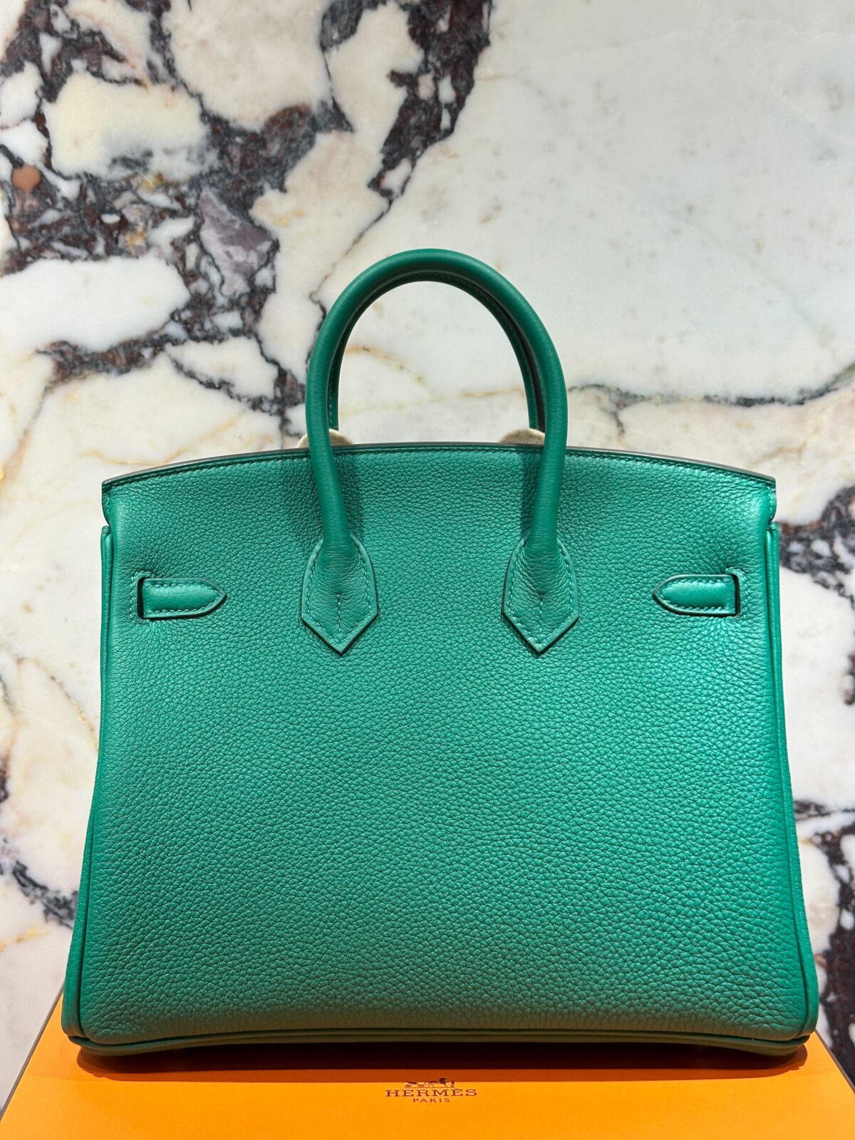 Hermès Birkin 25 Togo Vert Vertigo Palladium Hardware - Image 6