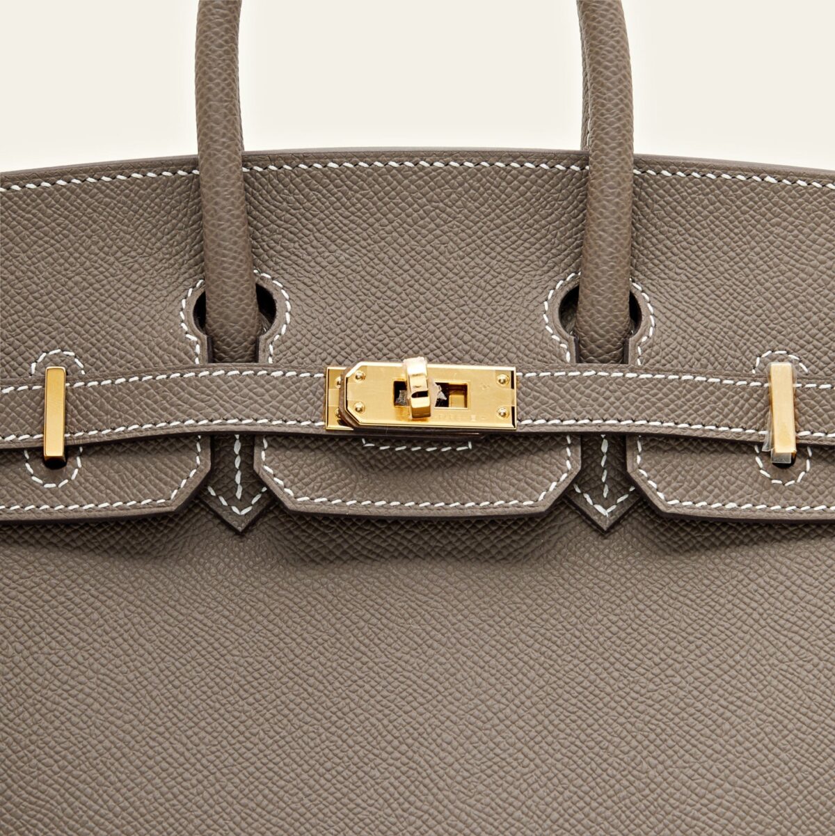 Hermès Birkin Sellier 25 Epsom Calfskin Etoupe Gold Hardware - Image 5