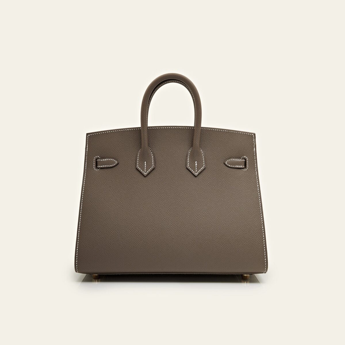 Hermès Birkin Sellier 25 Epsom Calfskin Etoupe Gold Hardware - Image 6