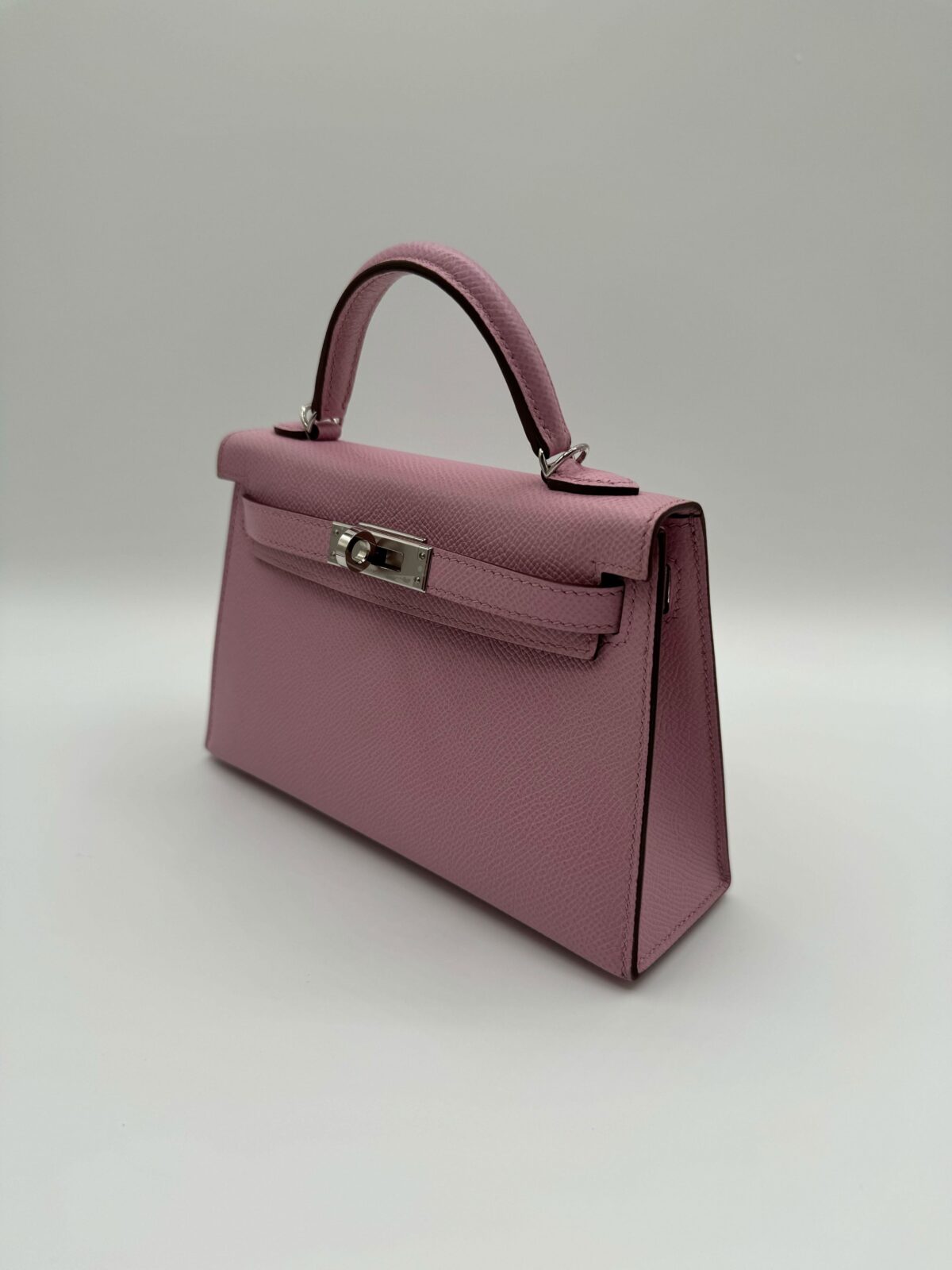 Hermès Kelly 20 Mini Mauve Sylvestre Epsom Palladium Hardware - Image 4