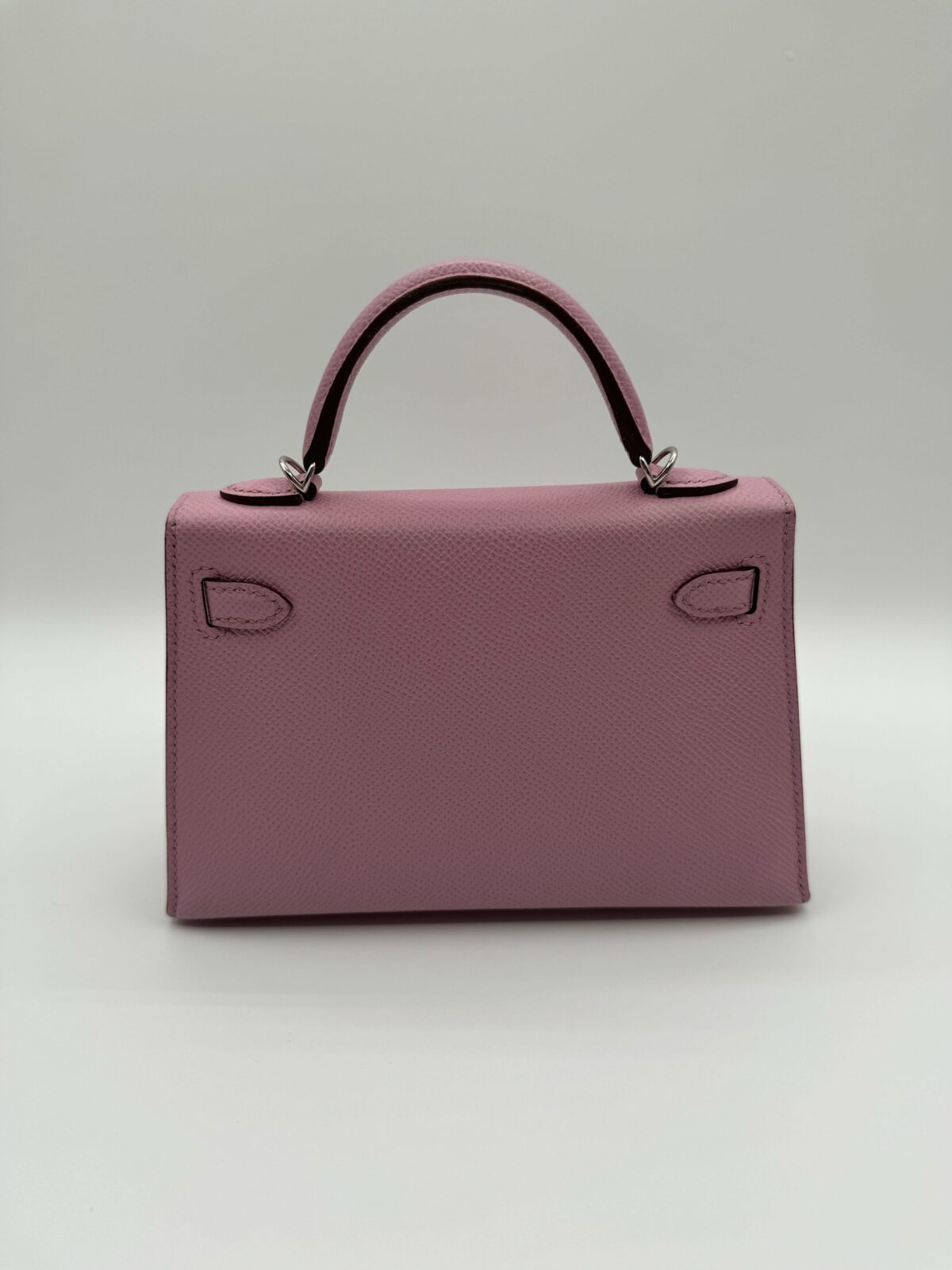 Hermès Kelly 20 Mini Mauve Sylvestre Epsom Palladium Hardware - Image 5