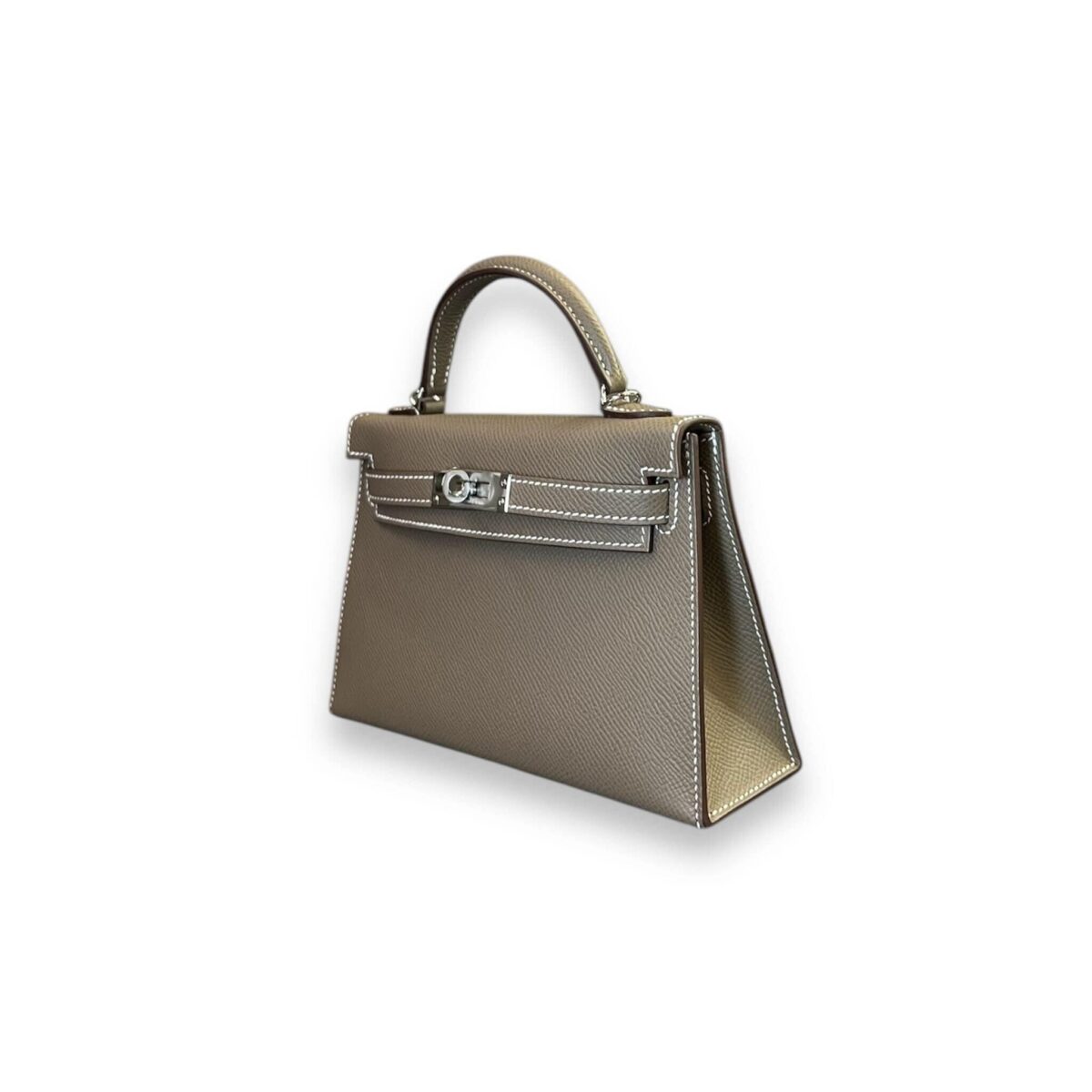 Kelly II Sellier Mini 20 Epsom Etoupe Palladium Hardware - Image 3