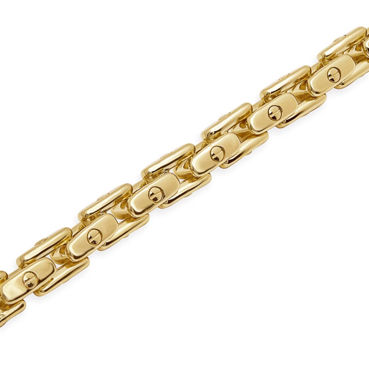 Men's Bold Anchor Bracelet in Yellow Gold - Image 3