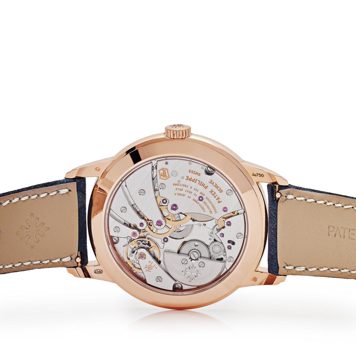 Patek Philippe Complications Calatrava 5224R-001 Travel Time Rose Gold Navy Blue Dial - Image 6