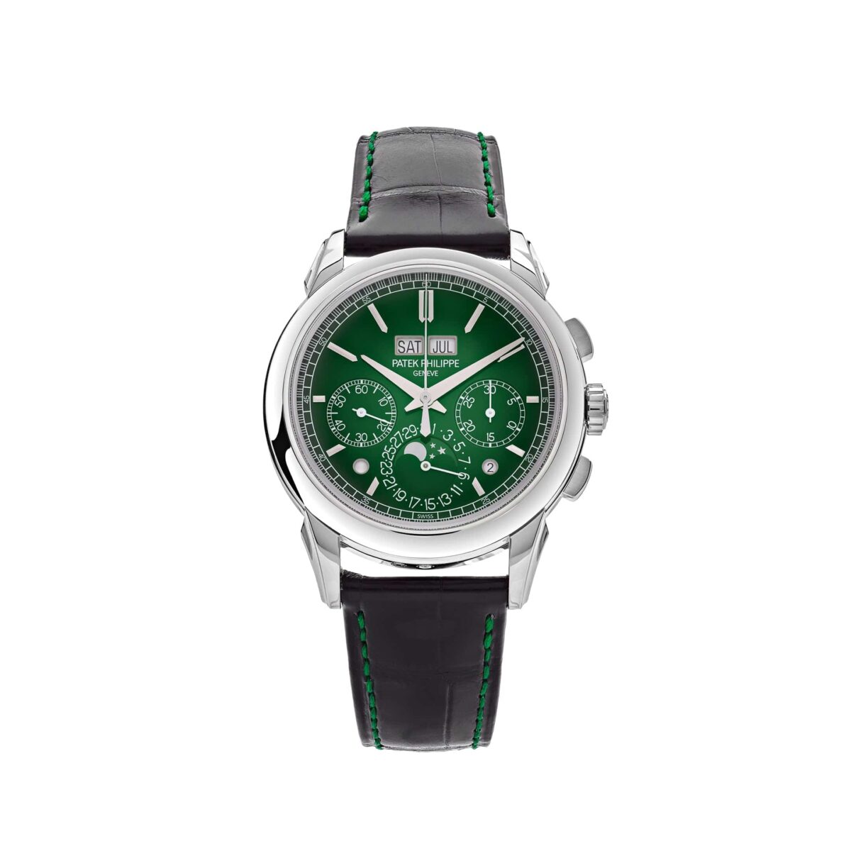 Patek Philippe Grand Complications 5270P-014 Perpetual Calendar Chronograph Platinum Green Dial (2024)