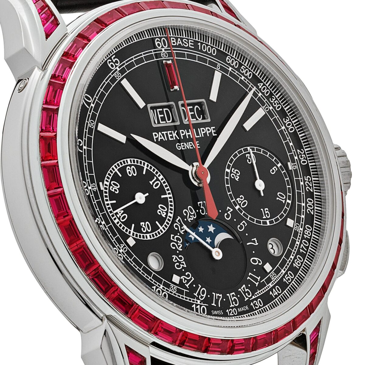 Patek Philippe Grand Complications  5271/12P-001 Perpetual Calendar  Platinum Black Dial Ruby Bezel - Image 5