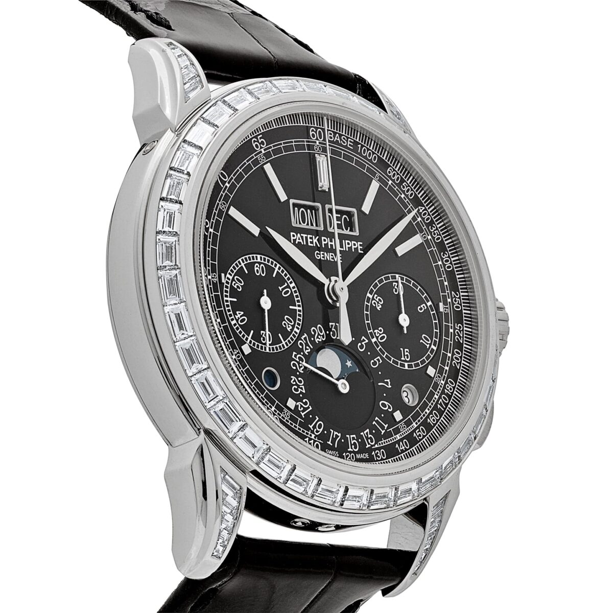 Patek Philippe Grand Complications  5271P-001  Perpetual Calendar  Platinum Black Dial Baguette Bezel - Image 3