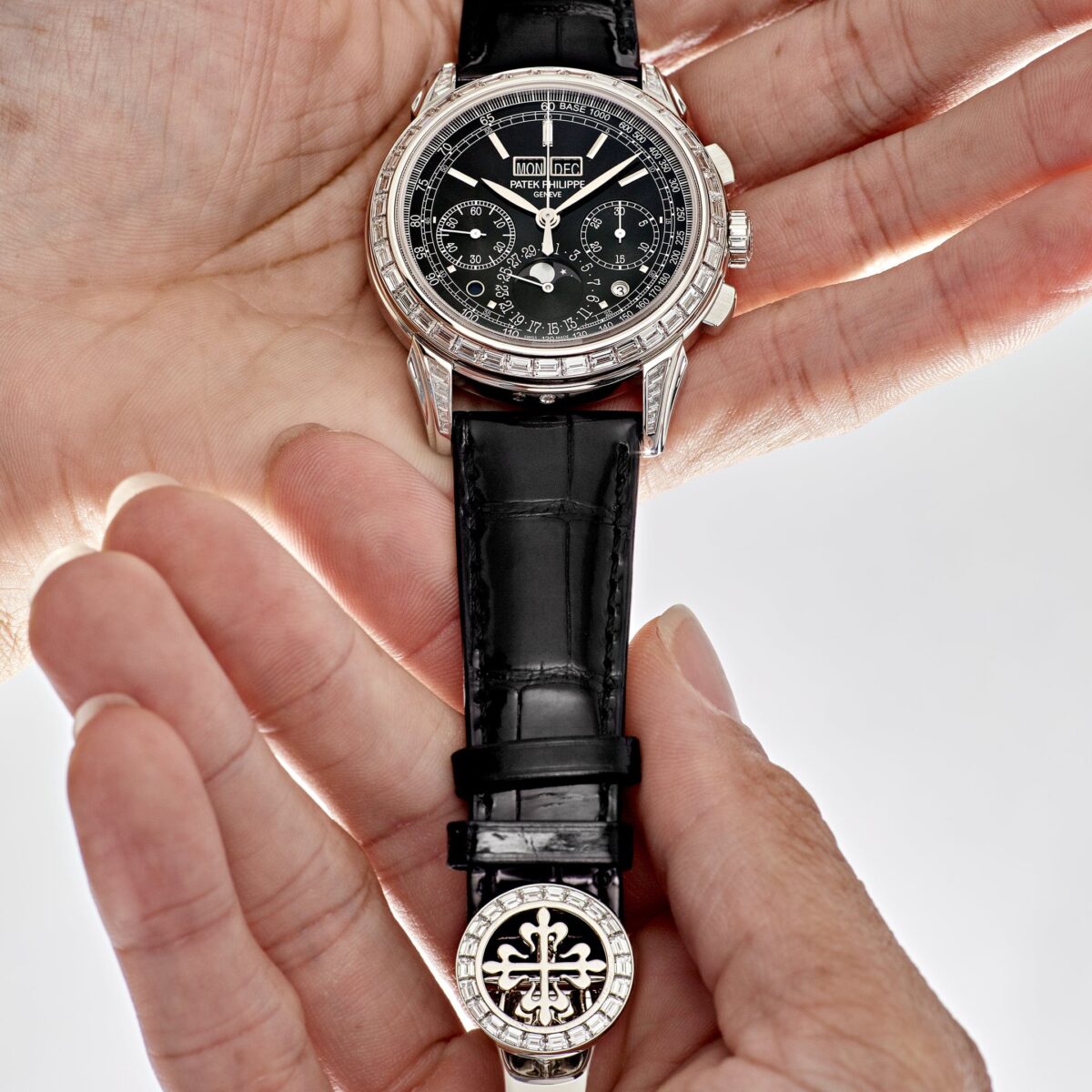 Patek Philippe Grand Complications  5271P-001  Perpetual Calendar  Platinum Black Dial Baguette Bezel - Image 2