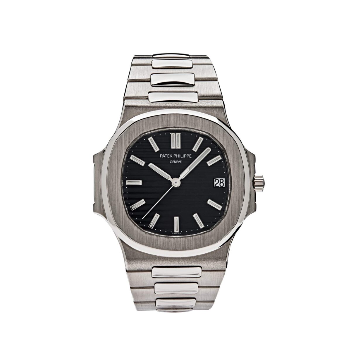 Patek Philippe Nautilus 3711/1G-001 White Gold Black Dial Date (2005)