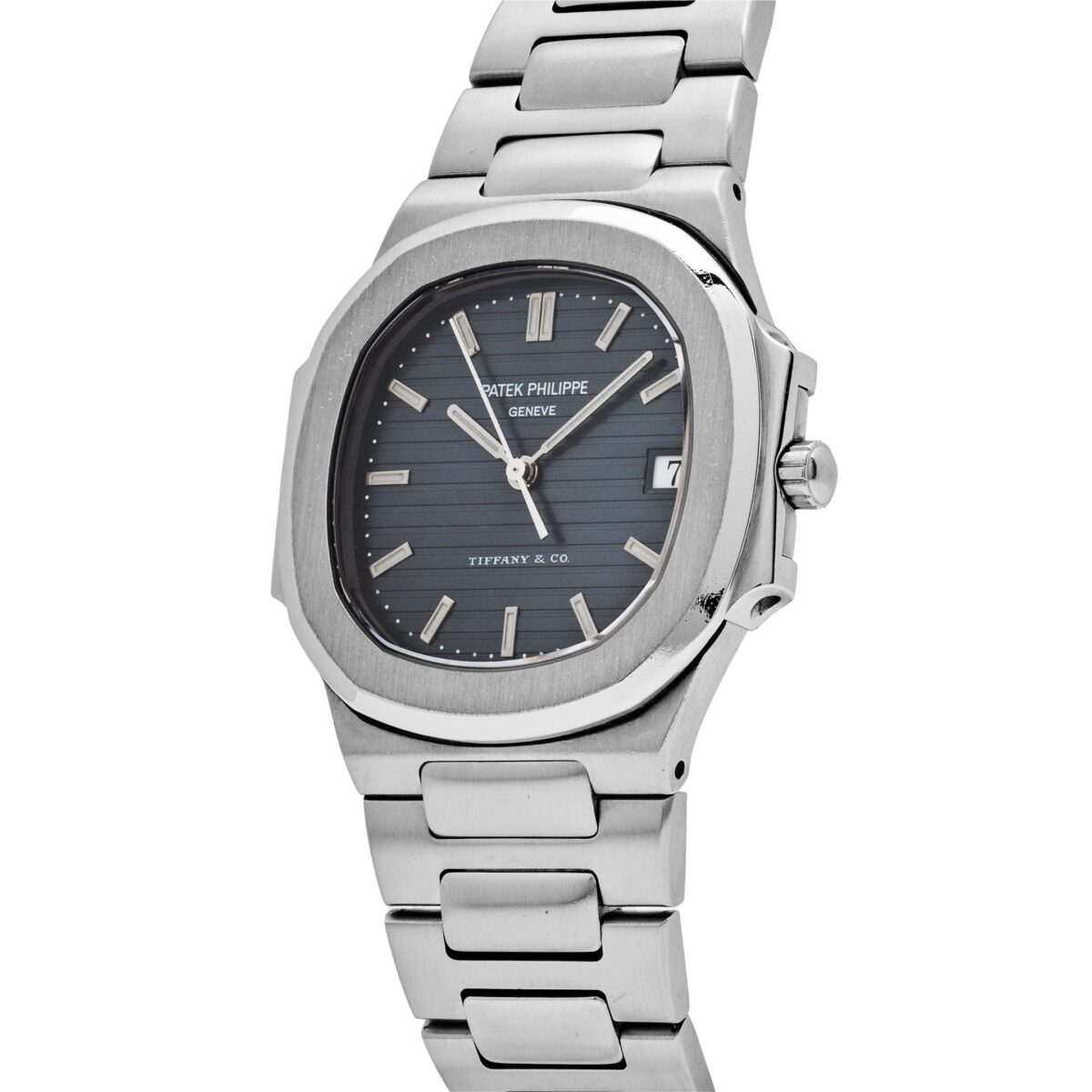 Patek Philippe Nautilus 3900/001 'Tiffany & Co.' Stainless Steel Blue Dial Quartz - Image 3