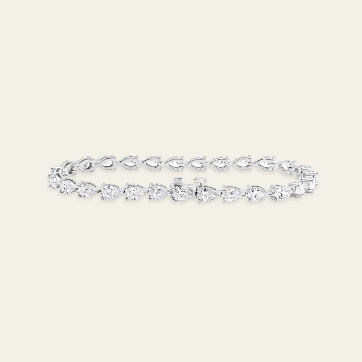 Pear-Shaped Diamond Tennis Bracelet - Image 2