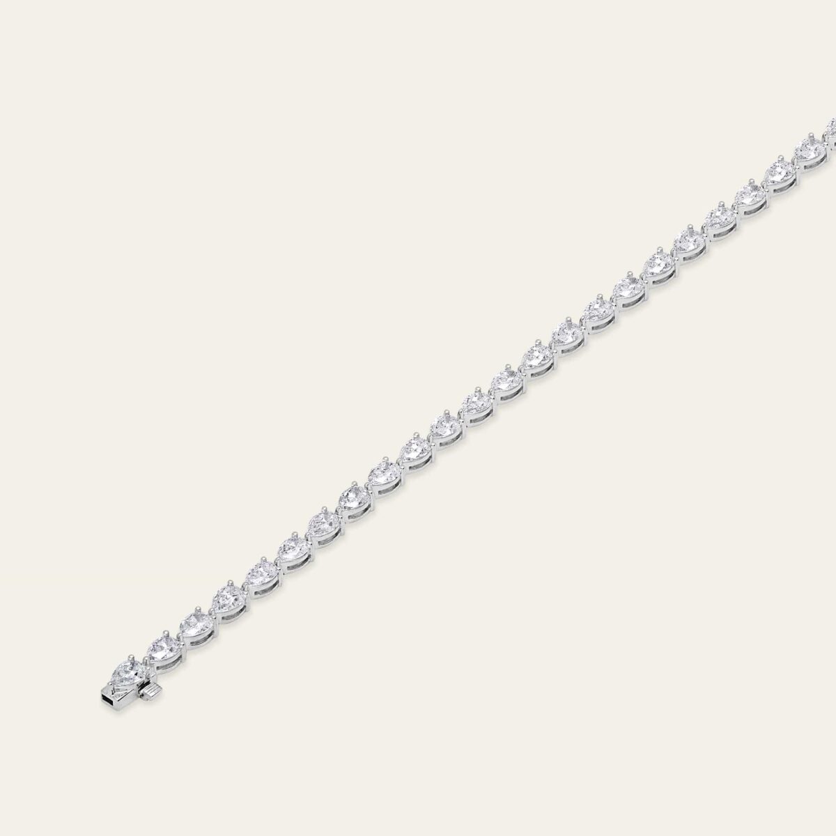 Pear-Shaped Diamond Tennis Bracelet - Image 4