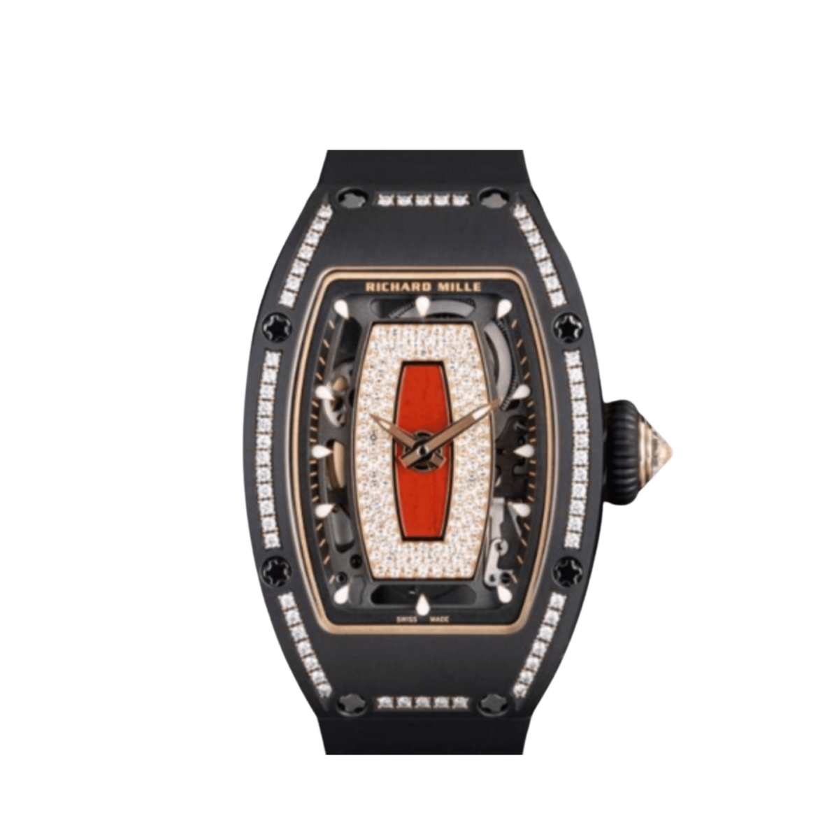 Richard Mille RM 07-01 Black Ceramic Red Lips Diamond Dial