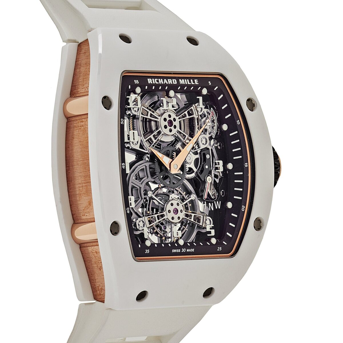 Richard Mille RM 17-01 White Ceramic Rose Gold Manual Wind Tourbillon - Image 4