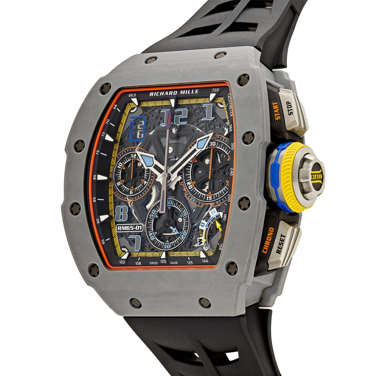 Richard Mille RM 65-01 Automatic Split-Seconds Chronograph Carbon TPT Skeleton Dial (2024) - Image 4