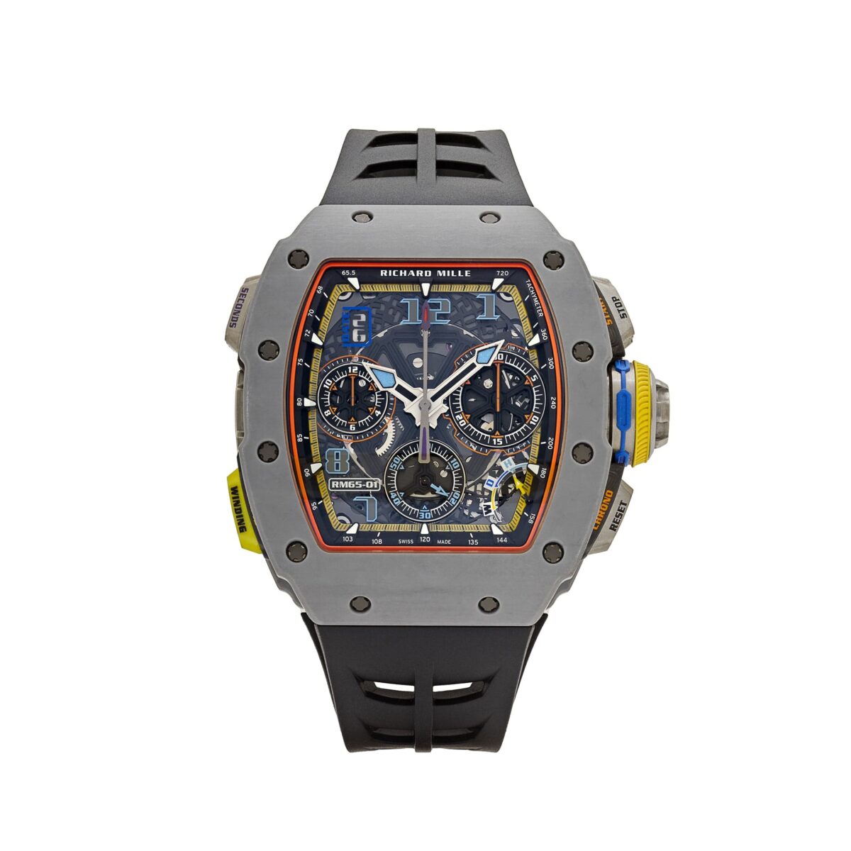 Richard Mille RM 65-01 Automatic Split-Seconds Chronograph Carbon TPT Skeleton Dial (2024)