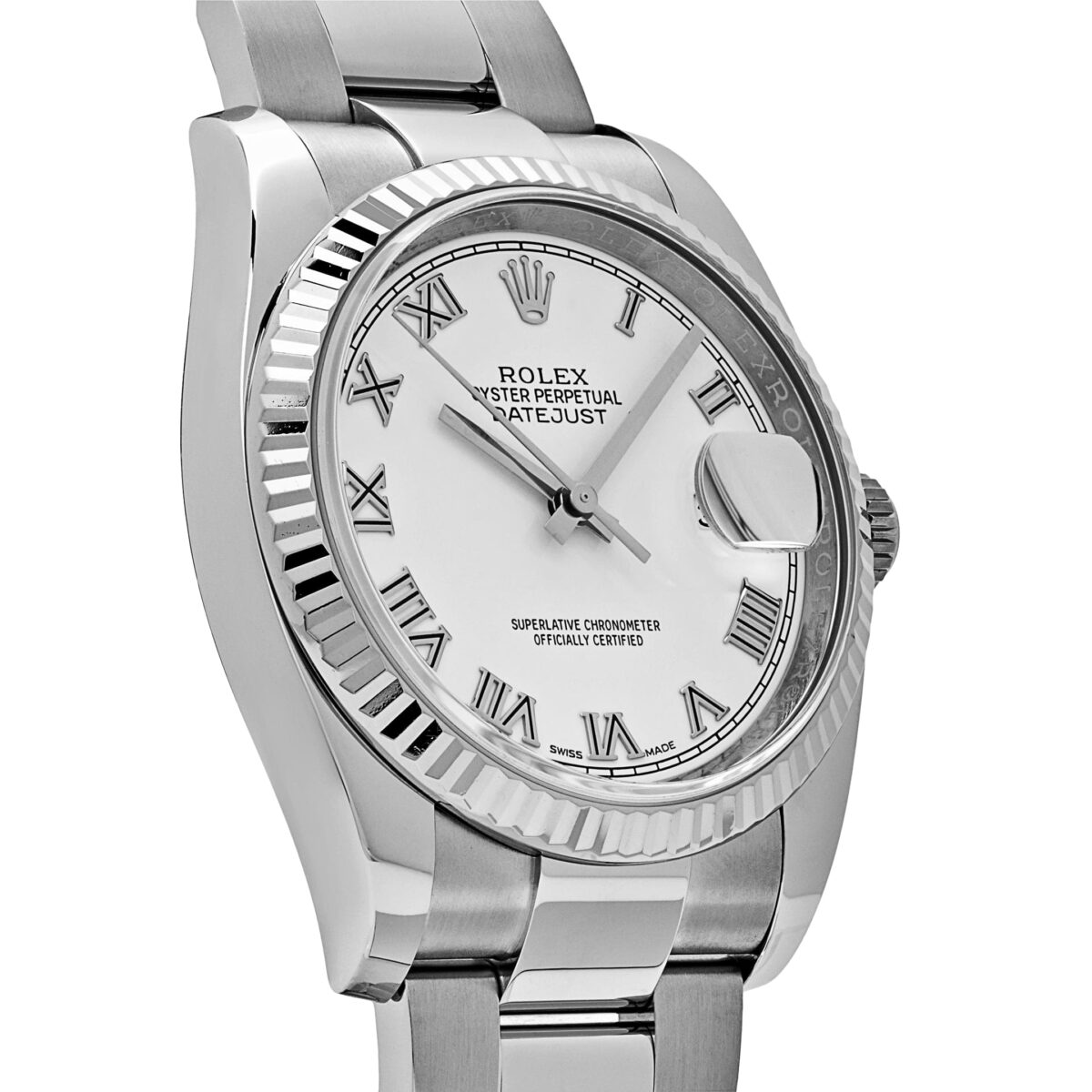 Rolex Datejust 116234  Stainless Steel and  White Gold White Dial (2018) - Image 4