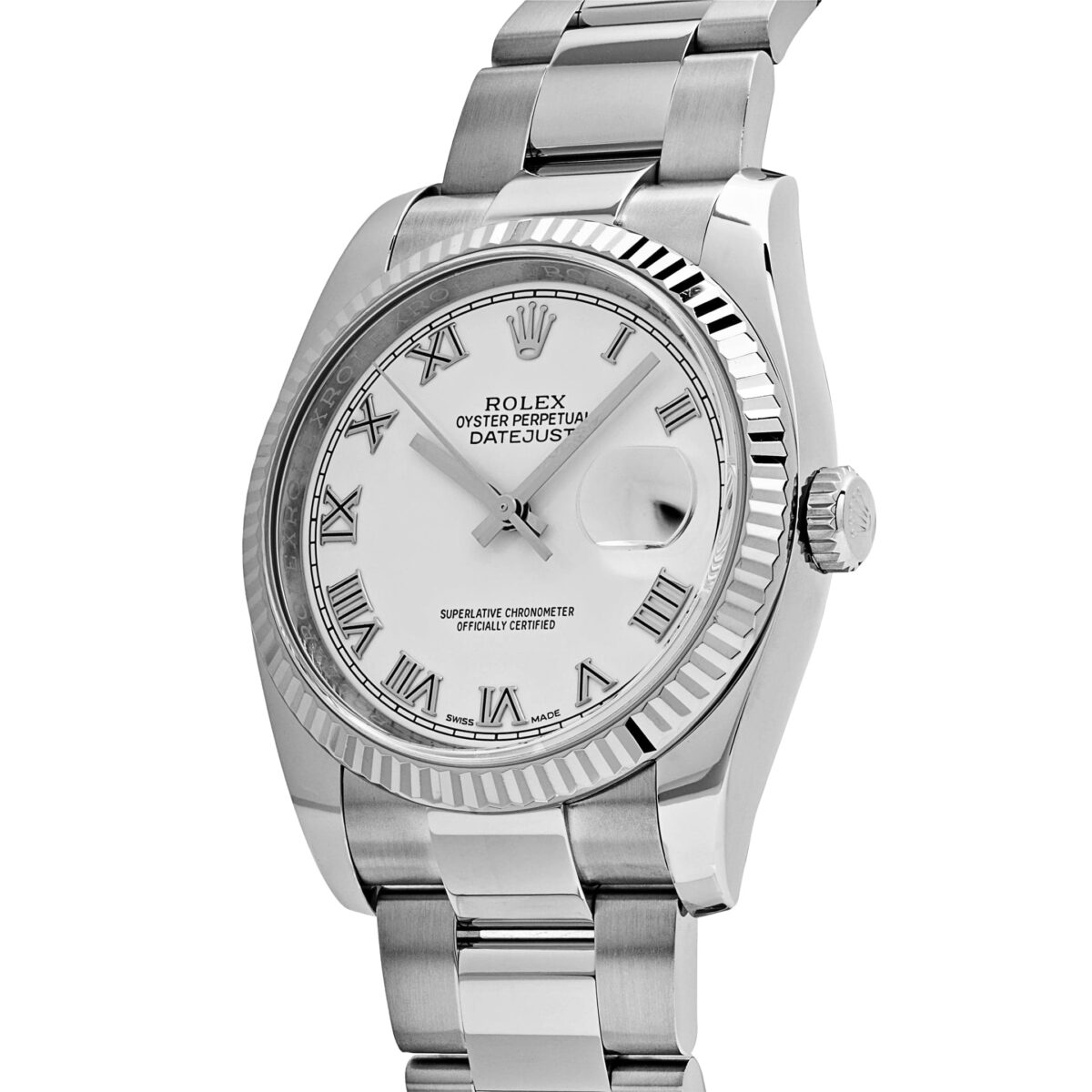 Rolex Datejust 116234  Stainless Steel and  White Gold White Dial (2018) - Image 3