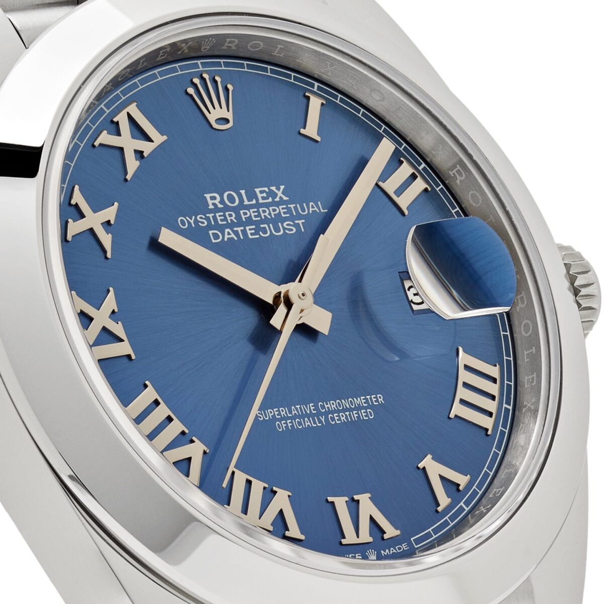 Rolex Datejust 126300 Stainless Steel Blue Roman Dial Jubilee (2024) - Image 5