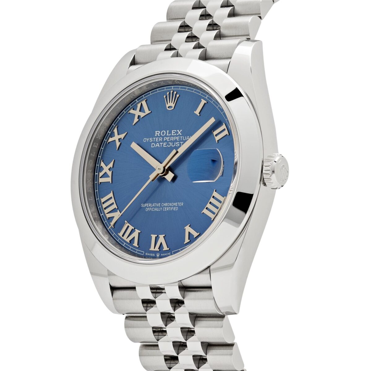 Rolex Datejust 126300 Stainless Steel Blue Roman Dial Jubilee (2024) - Image 3