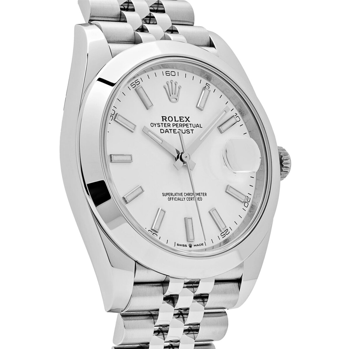 Rolex Datejust 126300 Stainless Steel White Dial Jubilee - Image 4