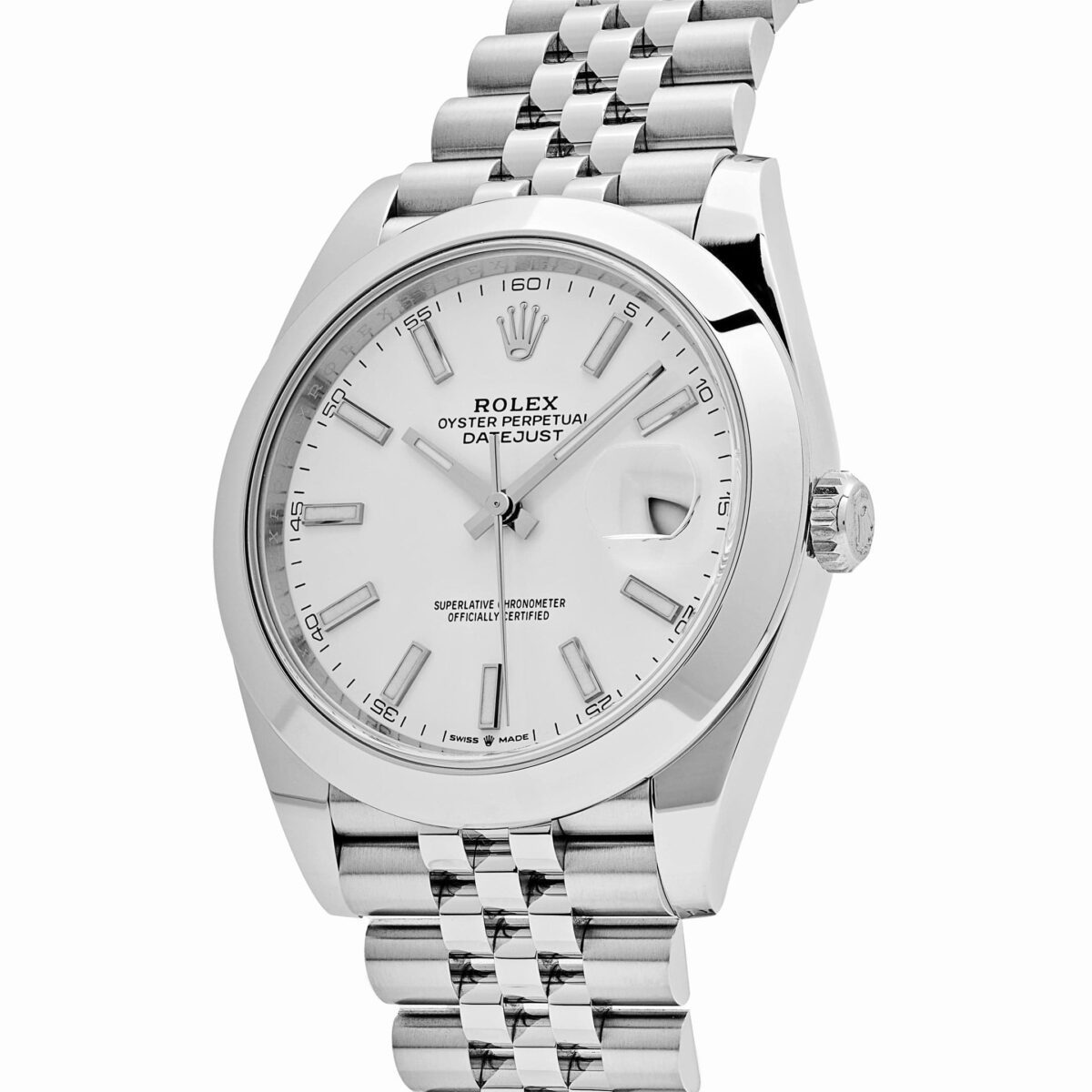 Rolex Datejust 126300 Stainless Steel White Dial Jubilee - Image 3