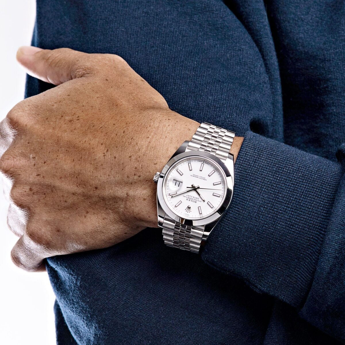 Rolex Datejust 126300 Stainless Steel White Dial Jubilee - Image 2