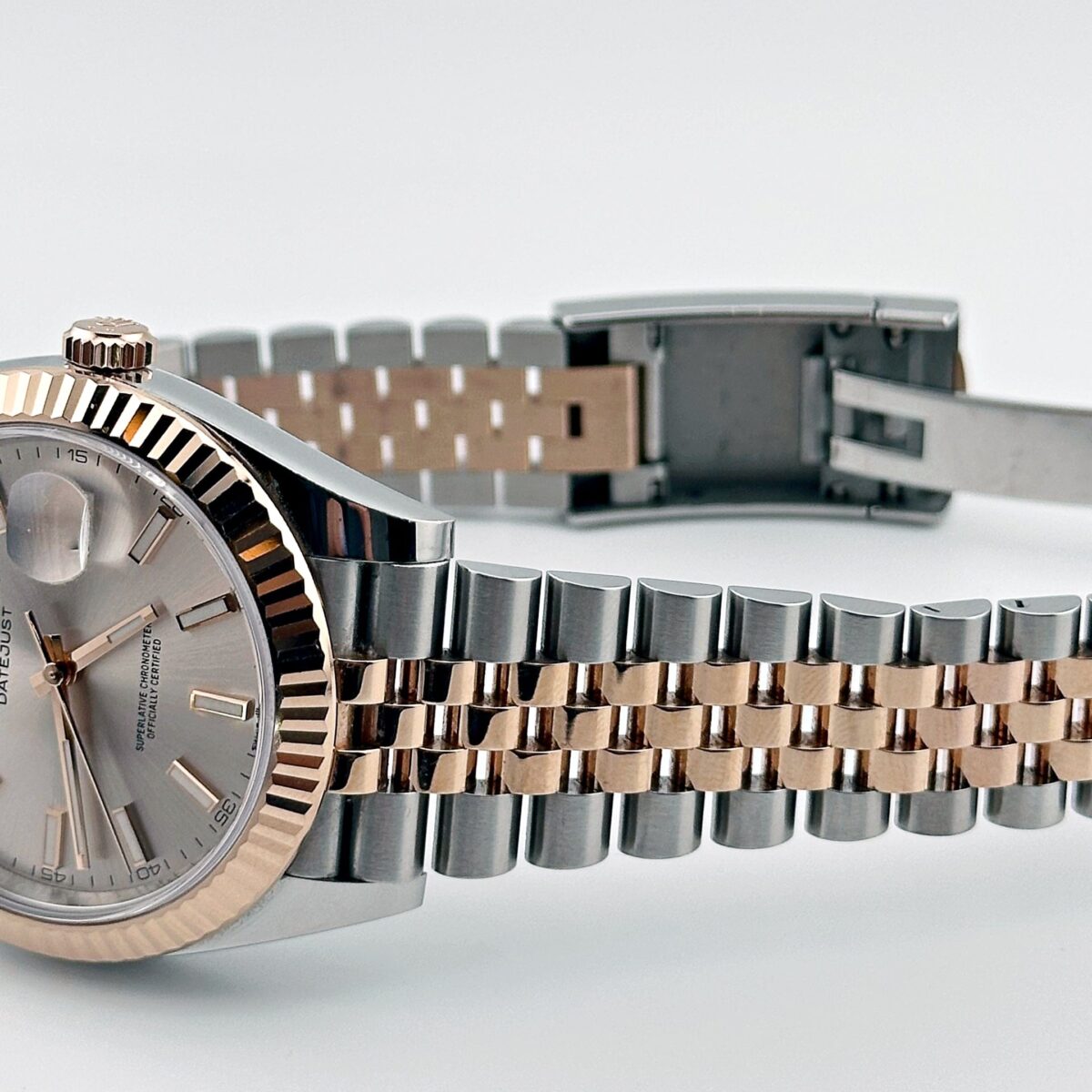 Rolex Datejust 126331 Rose Gold Stainless Steel Sundust Dial Jubilee (2021) - Image 6