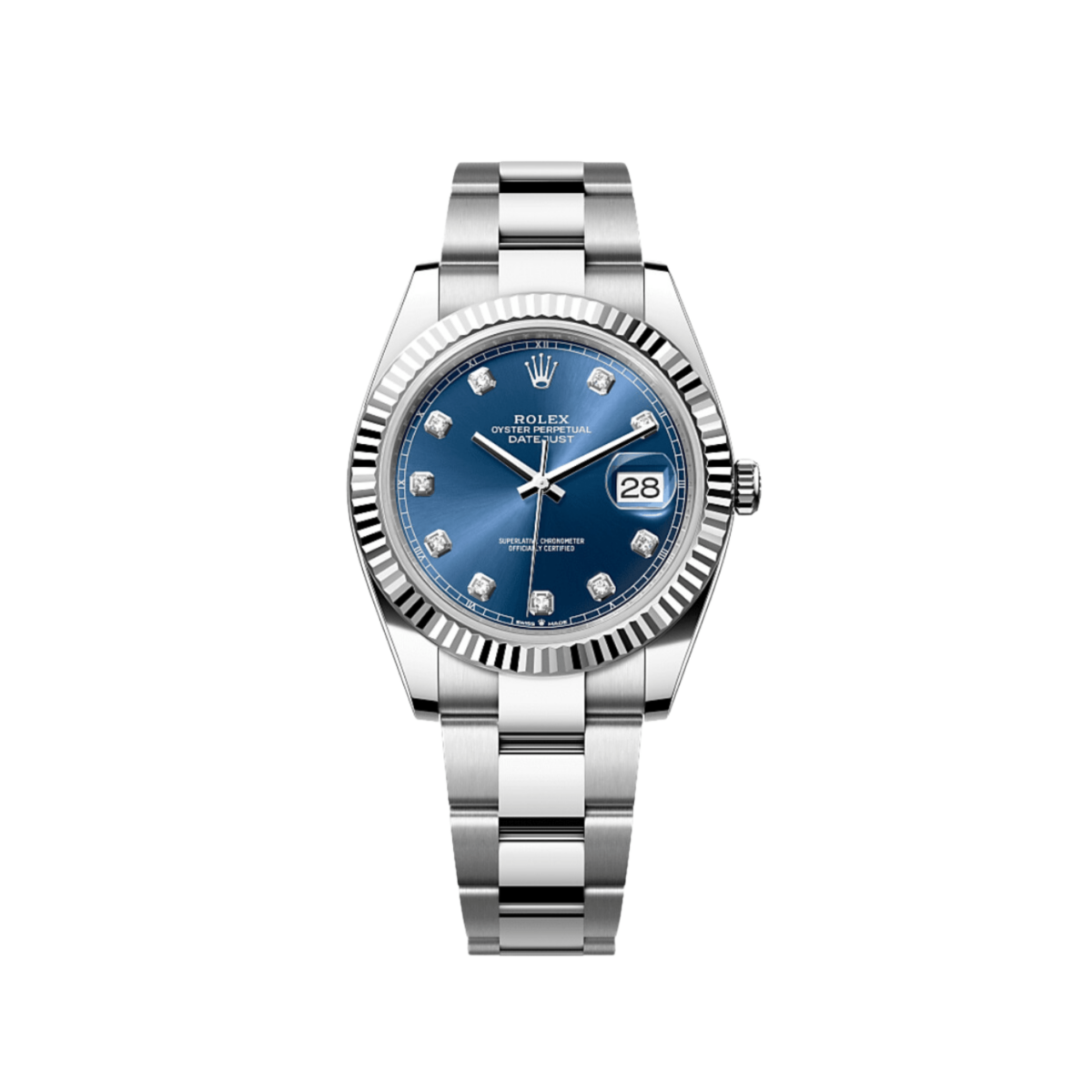 Rolex Datejust 126334 Stainless Steel Blue Diamond Dial Oyster (2024)