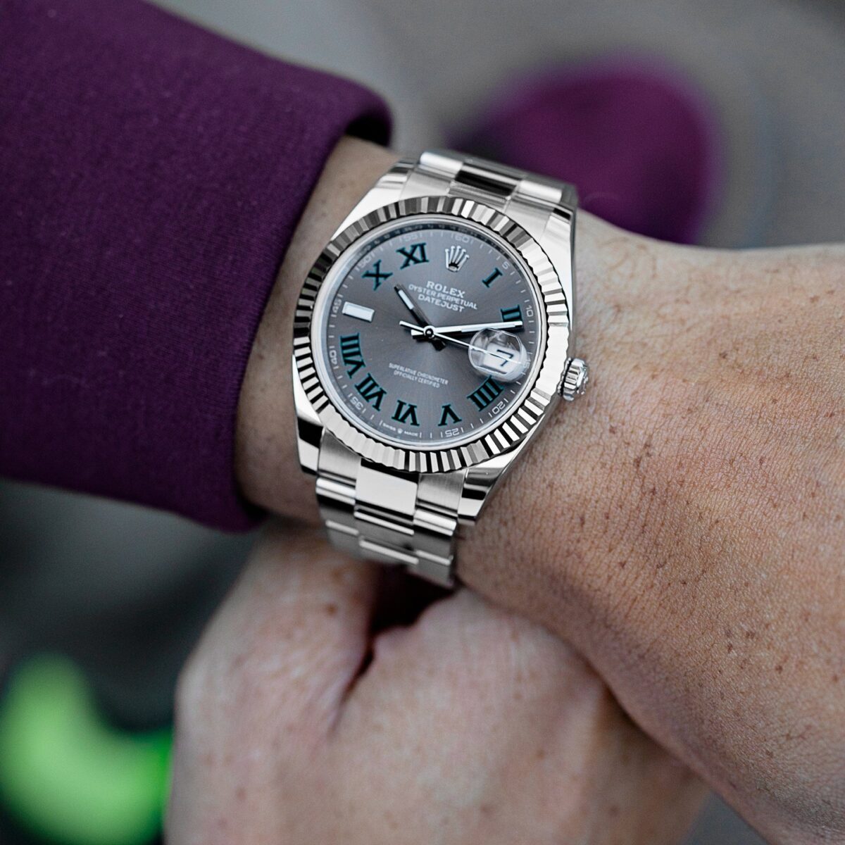 Rolex Datejust 126334 'Wimbledon' Stainless Steel Slate Dial Oyster (2024) - Image 2