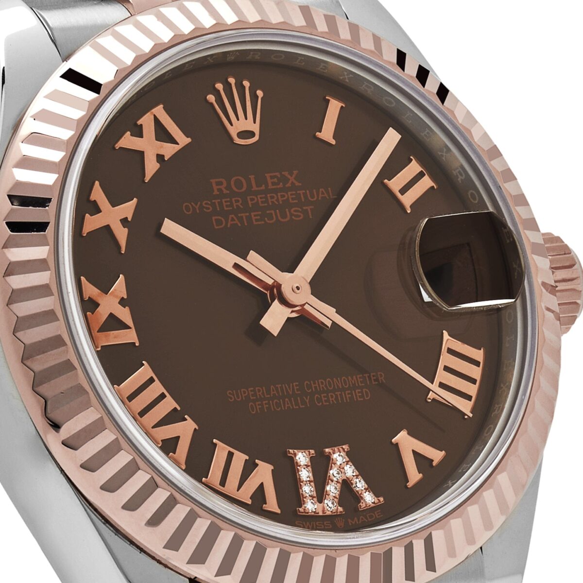 Rolex Datejust 278271 Rose Gold Stainless Steel Roman Chocolate Dial Jubilee (2024) - Image 5