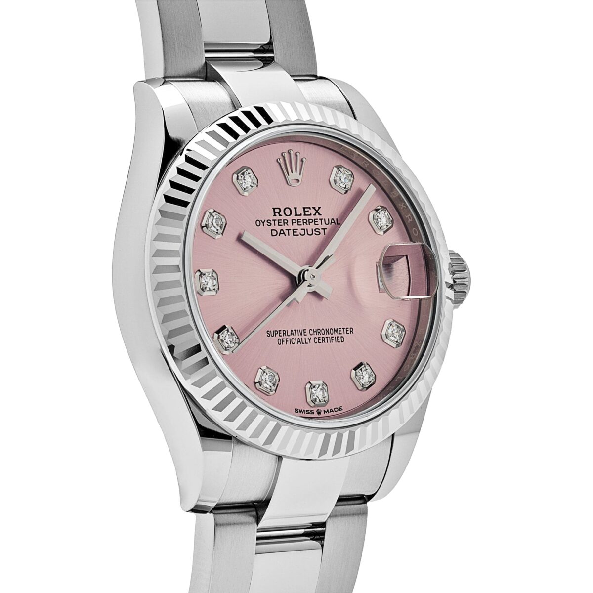 Rolex Datejust 278274 Stainless Steel Pink Diamond Dial - Image 4